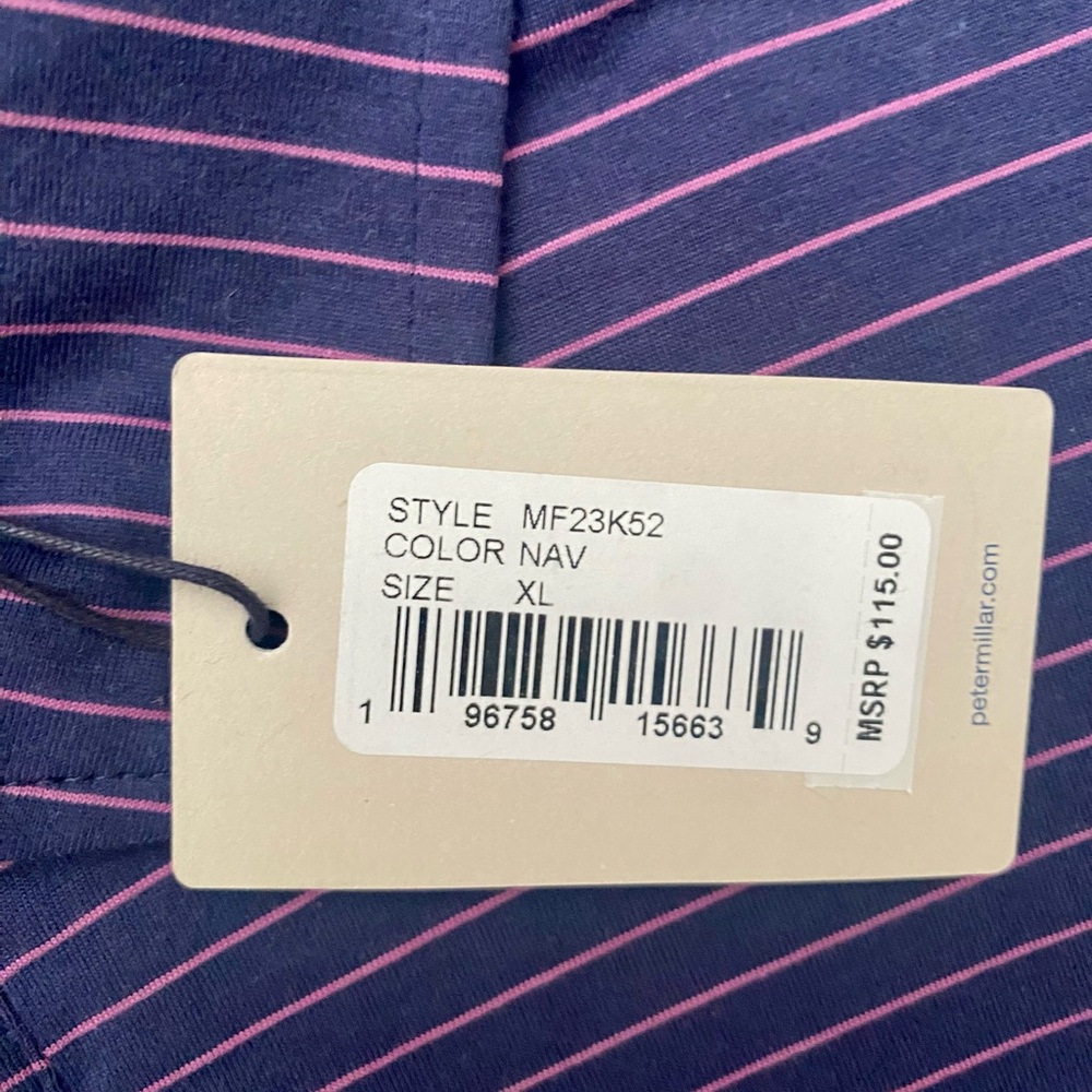 Peter Millar Pilot Mill Cedar Stripe Polo NWT - Picture 10 of 10